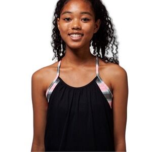 Ivivva Lululemon Black Double Dutch Bra Tank